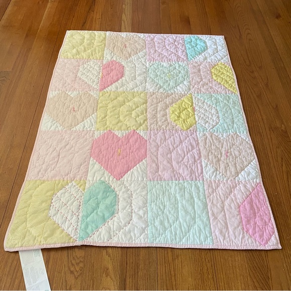 Pottery Barn Kids Other - Pottery Barn Heart Patchwork Baby- Toddler Quilted